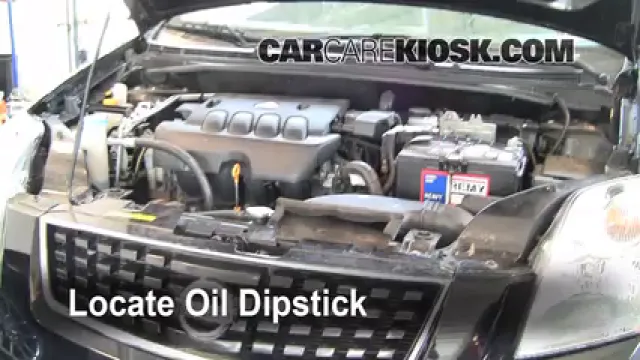 2008 Nissan Sentra S 2.0L 4 Cyl. Oil Check Oil Level